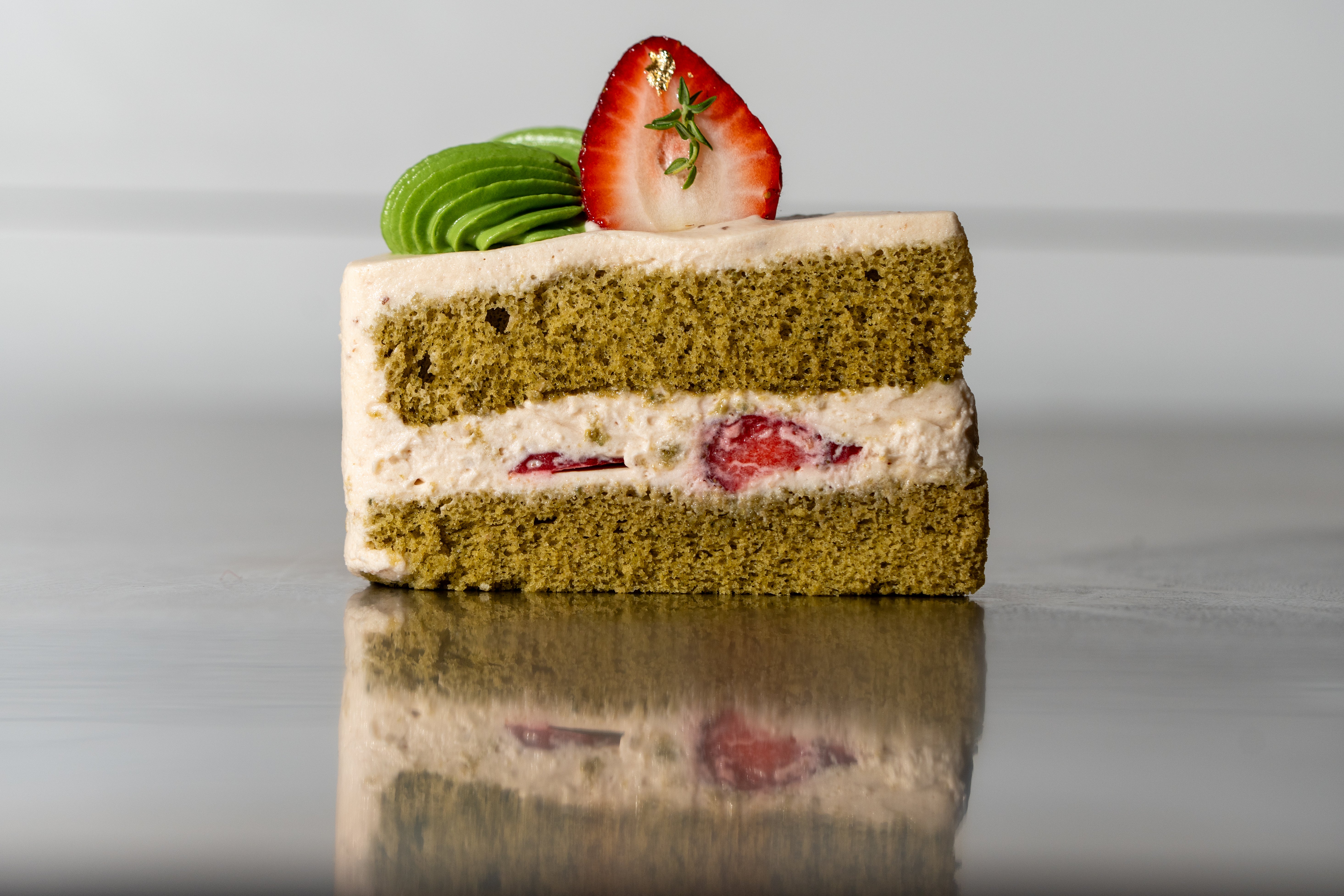 Matcha Ichigo Layered cake | Azuki Bakery