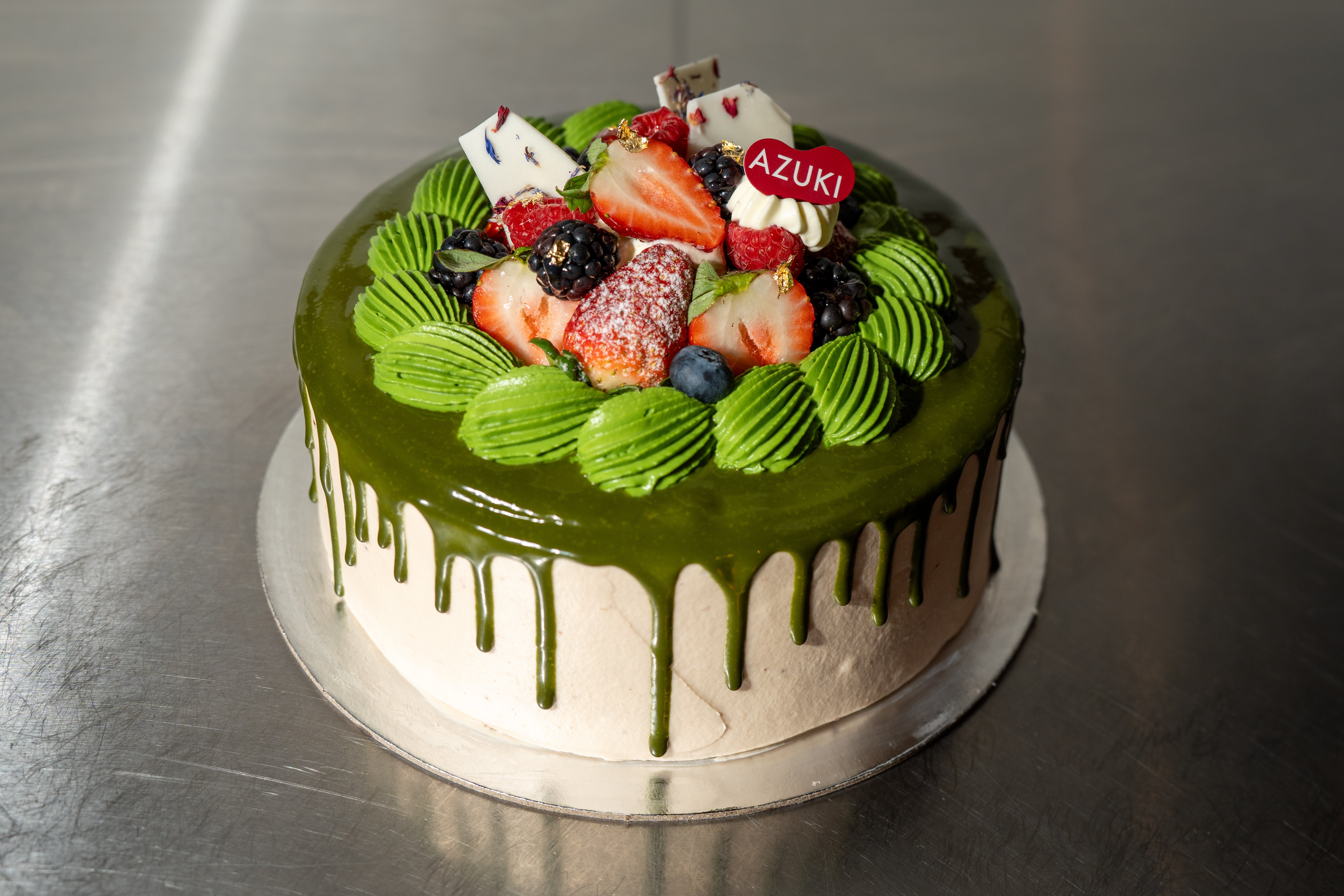 Matcha Ichigo Decoration cake | Azuki Bakery