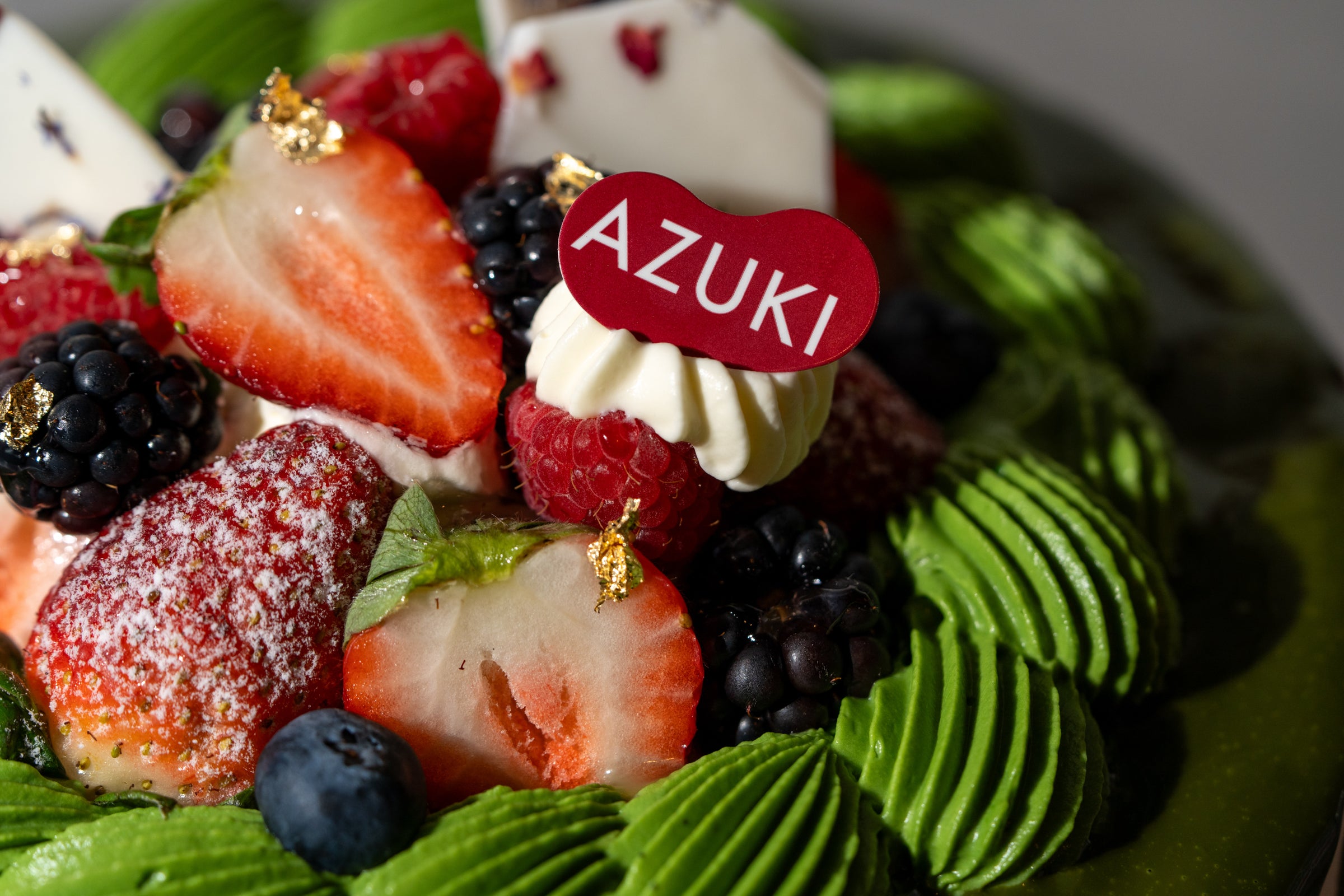 Matcha Ichigo Decoration cake | Azuki Bakery