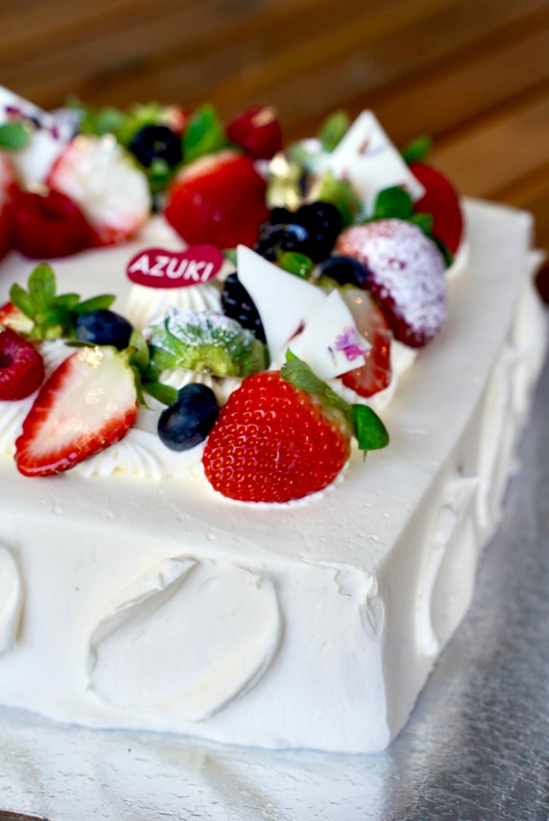 Large sized Square Decoration cake | Azuki Bakery