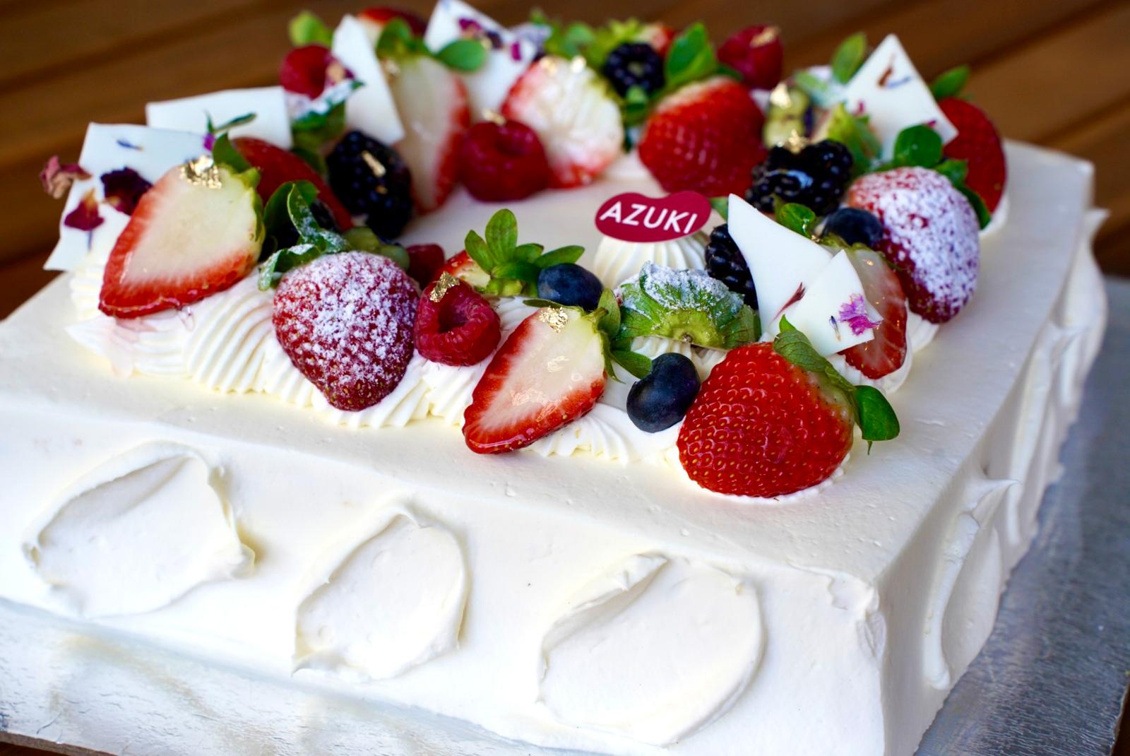 Large sized Square Decoration cake | Azuki Bakery