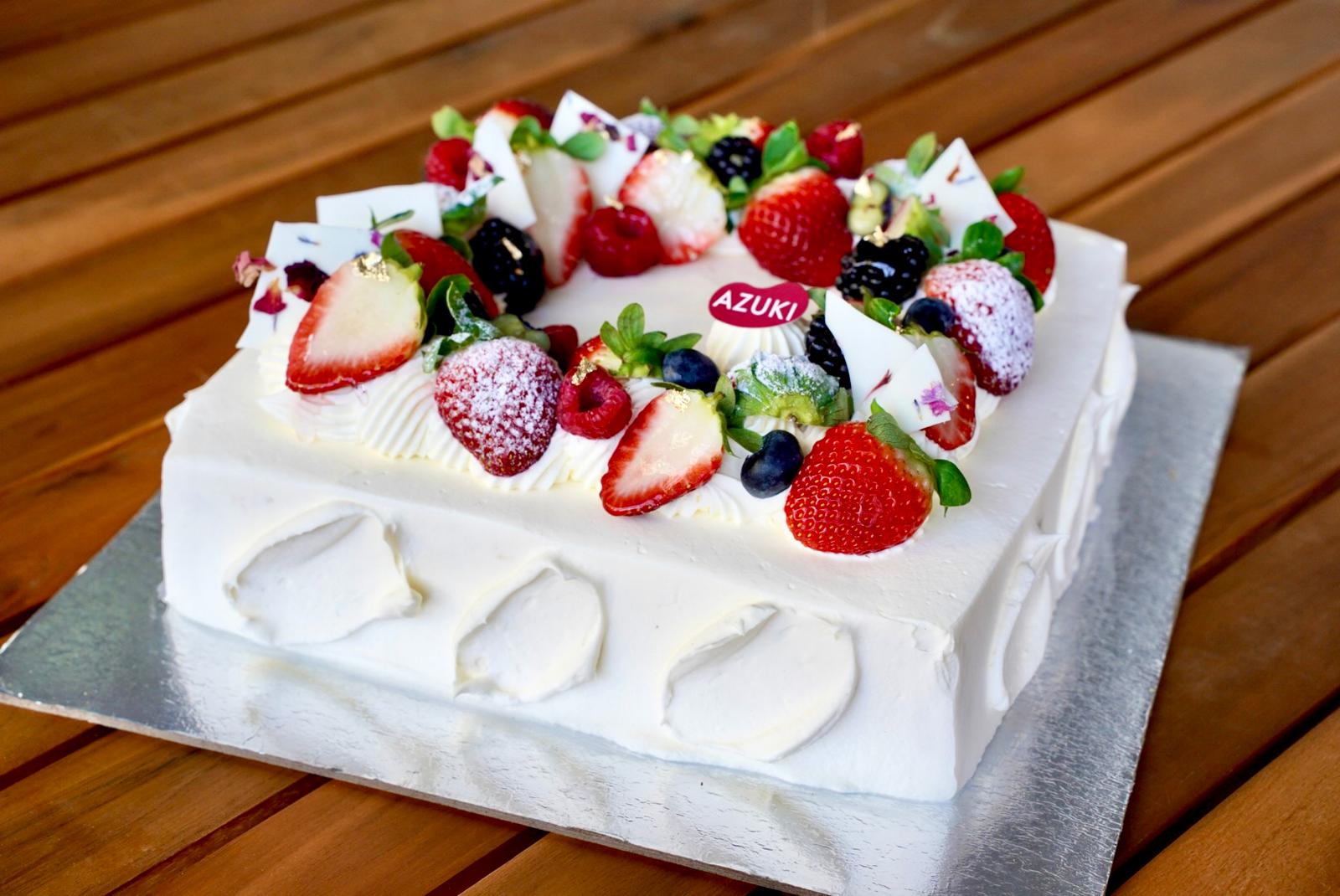 Large sized Square Decoration cake | Azuki Bakery